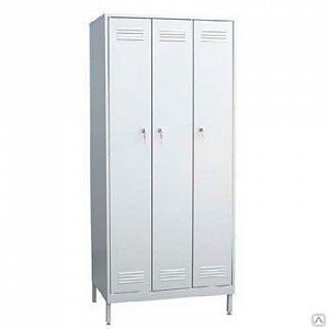 Шкаф для одежды трехстворчатый с накладной дверью на ножках 1000х500х1950